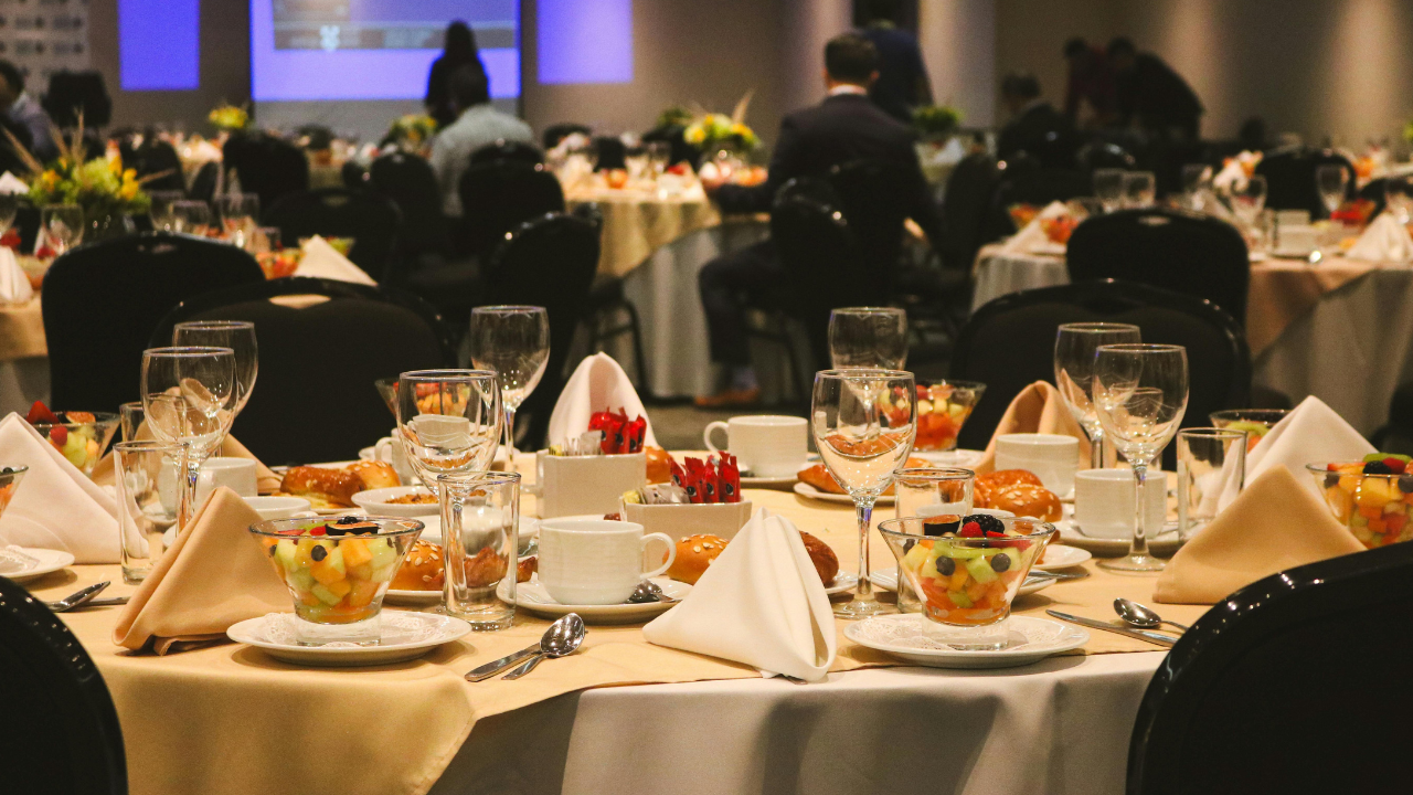 Dinner tables at the KQF gala